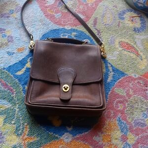 Coach Dark Brown Leather Bag